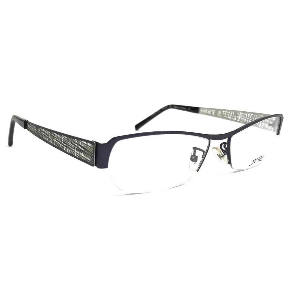 J.F. Rey Eyeglasses Frame JF2590 2013 Matte Purple Silver Woven Webbed 54-15-145